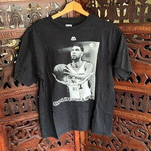 Tim Duncan Spur for life T shirt